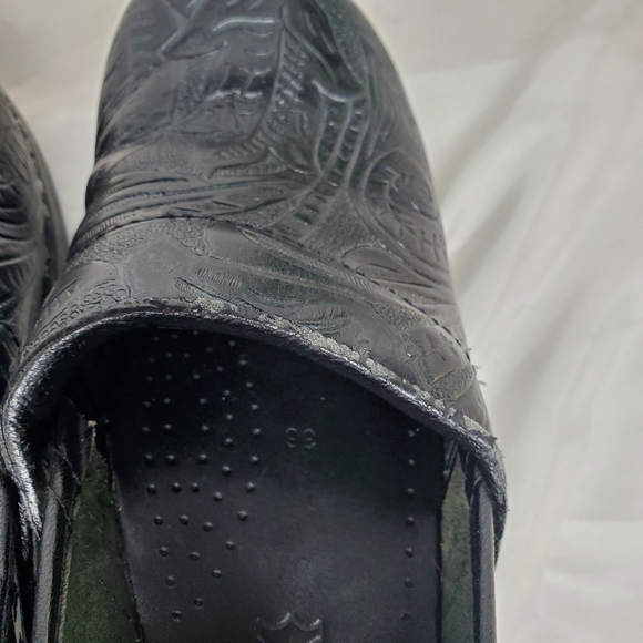 Dansko Paisley Tooled Leather Womens Clogs Size 36 - Picture 6 of 14